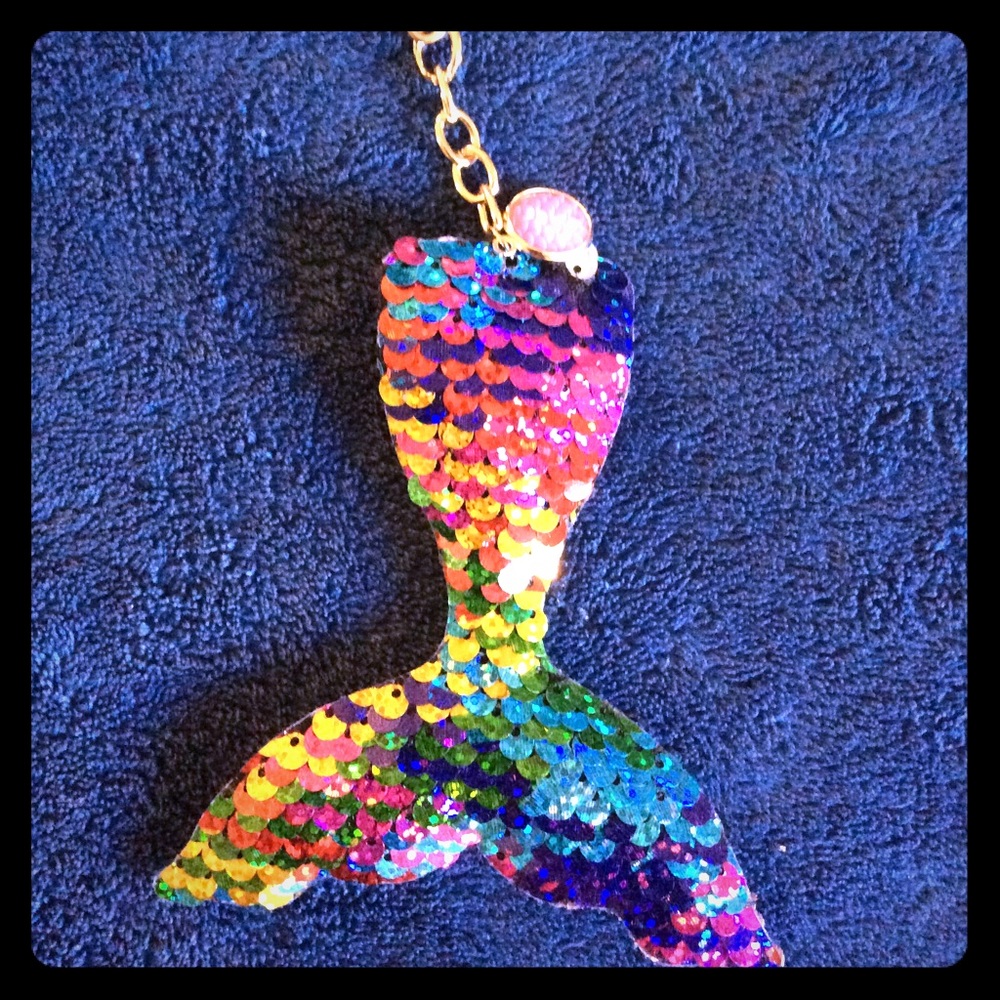 💋3 for $20 MERMAID SEQUENCED PURSE BACKPACK CLIP